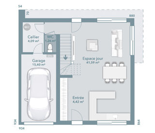  Maison 5 pi�ces 90 m� Grabels