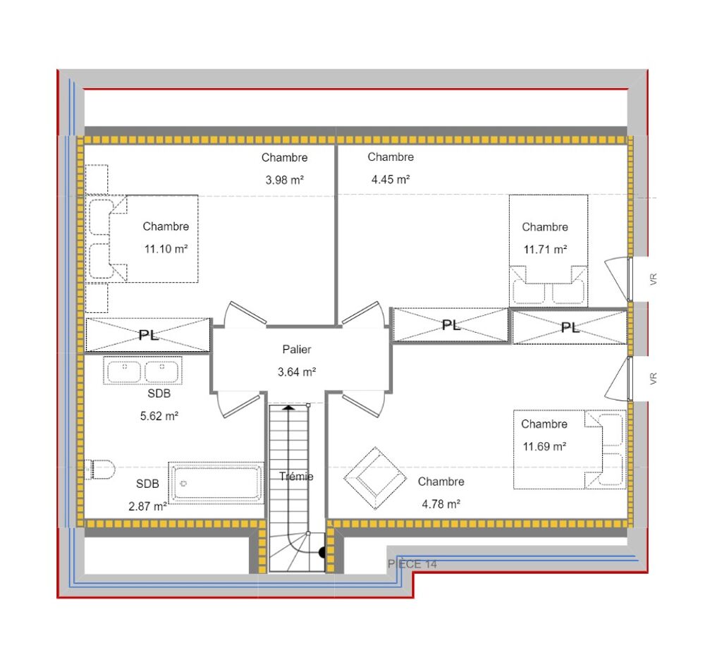 vente Maison - 8 pièce(s) - 115 m² Annezin (62232)
