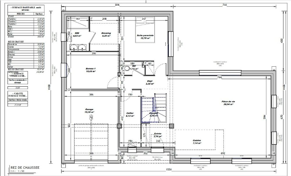 vente Maison - 6 pièce(s) - 140 m² Gond-Pontouvre (16160)