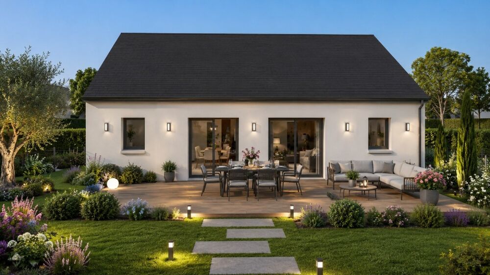 Découvrez cette belle maison de plain-pied à construire,....