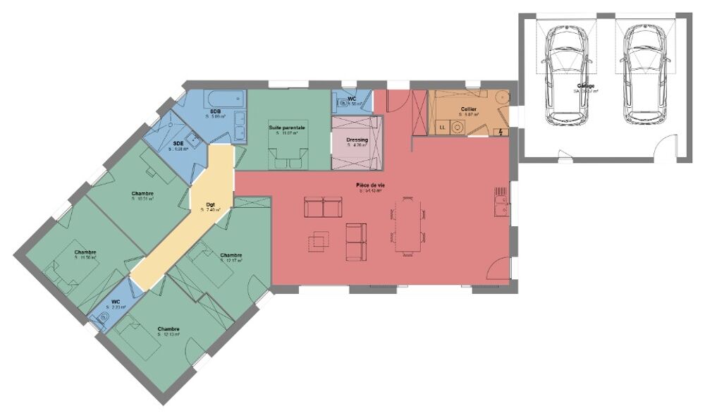 vente Maison - 6 pièce(s) - 145 m² Saint-Sernin (07200)