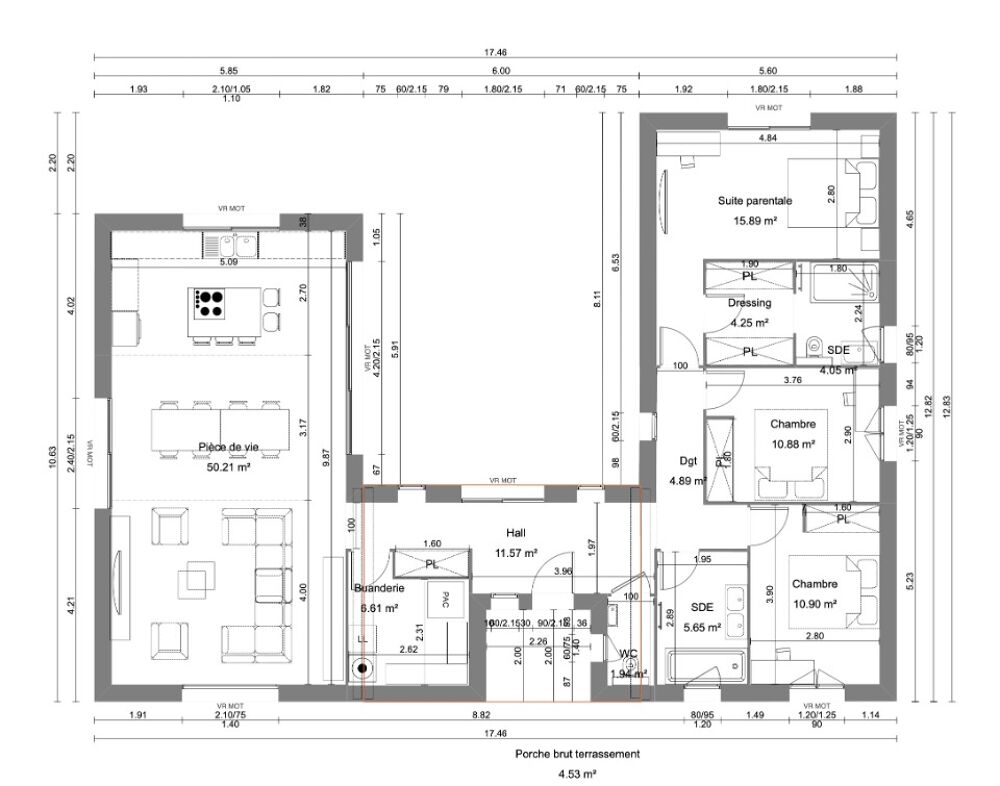 vente Maison - 4 pièce(s) - 127 m² Dompierre-sur-Veyle (01240)