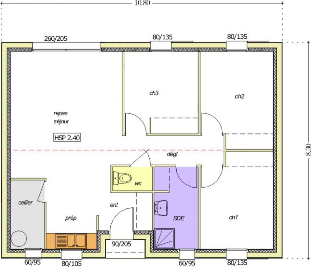 vente Maison - 5 pièce(s) - 72 m² Beaufou (85170)