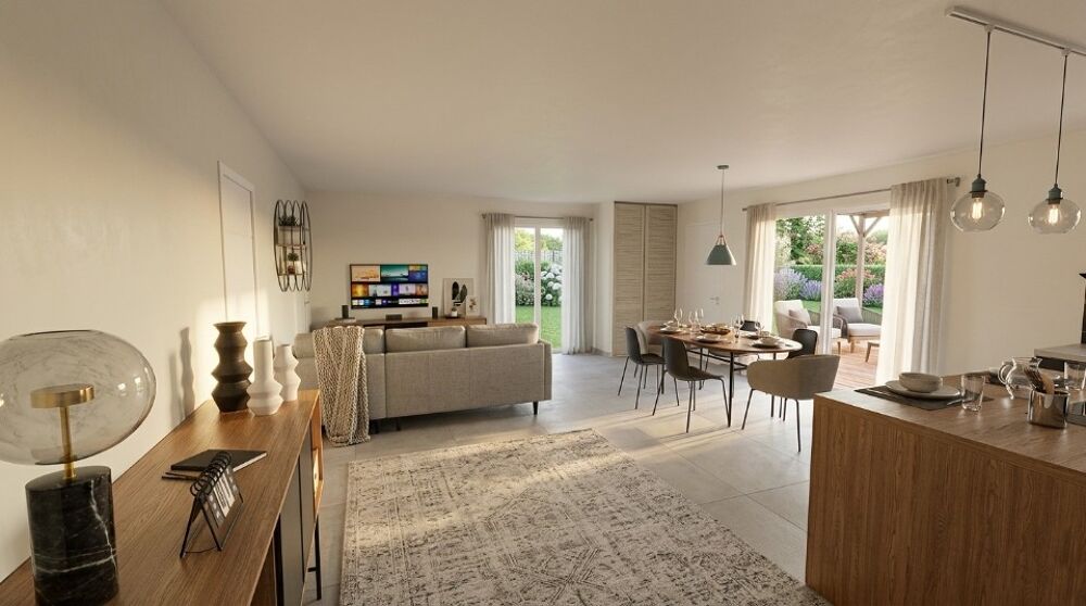 Maison neuve 100 M2 avec jardin à Marcilloles (38260)<BR....