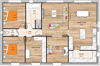  Maison 5 pi�ces 102 m� Corn�