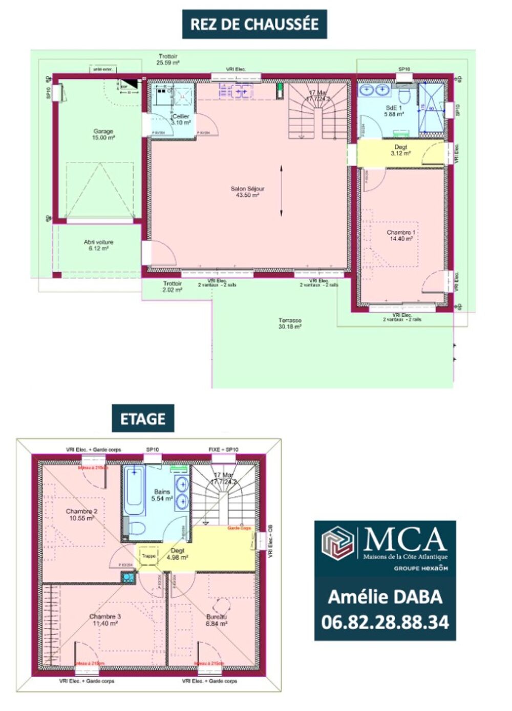 Amélie DABA des Maisons MCA à Capbreton, vous propose d'....