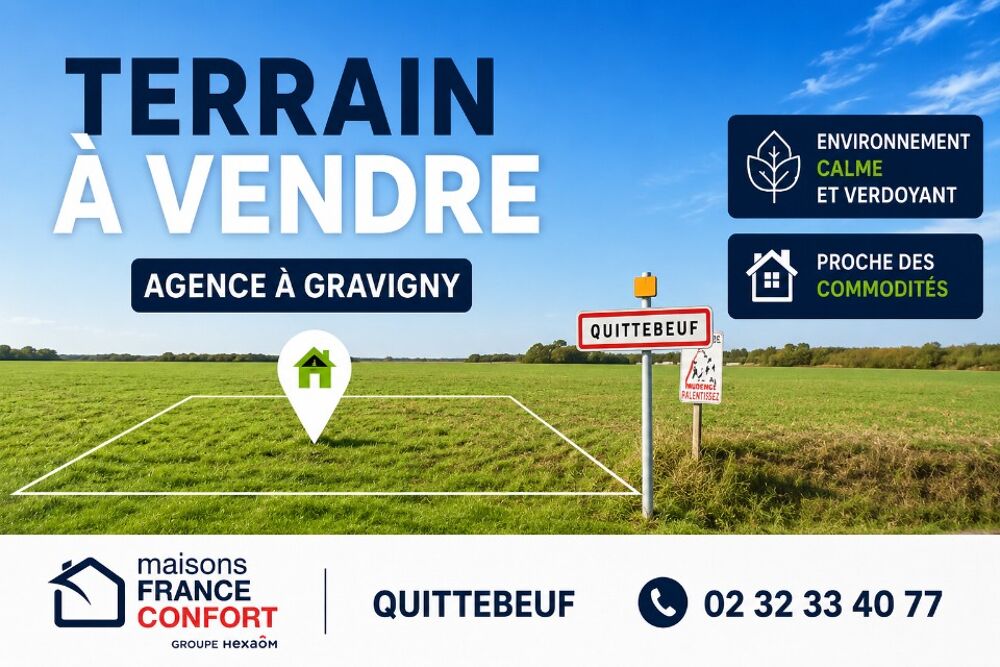 vente Terrain - 1290 m² Quittebeuf (27110)