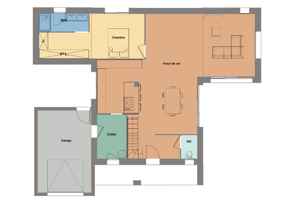 vente Maison - 5 pièce(s) - 133 m² Romagné (35133)