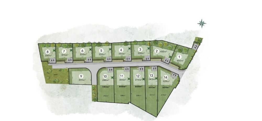 vente Terrain - 350 m² Montagnac (30350)