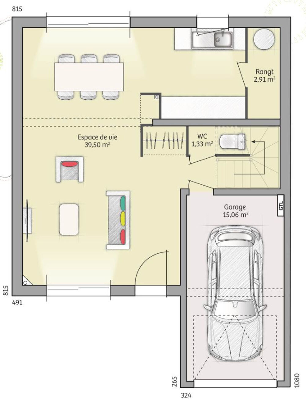 vente Maison - 6 pice(s) - 93 m Saint-Crpin-Ibouvillers (60149)