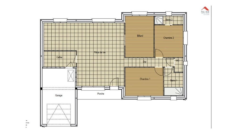 VENTE d'une maison de 6 pièces (98 m²) à Saint-Mars-d'Ou....