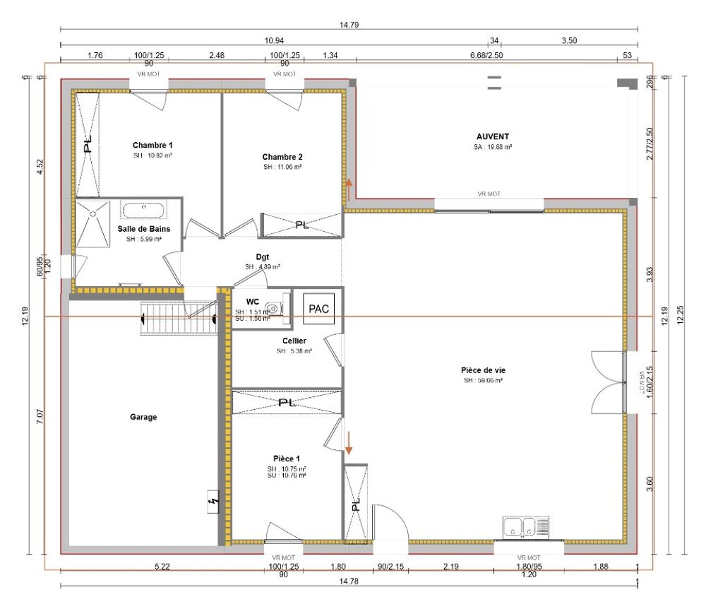 vente Maison - 5 pièce(s) - 100 m² Monistrol-sur-Loire (43120)