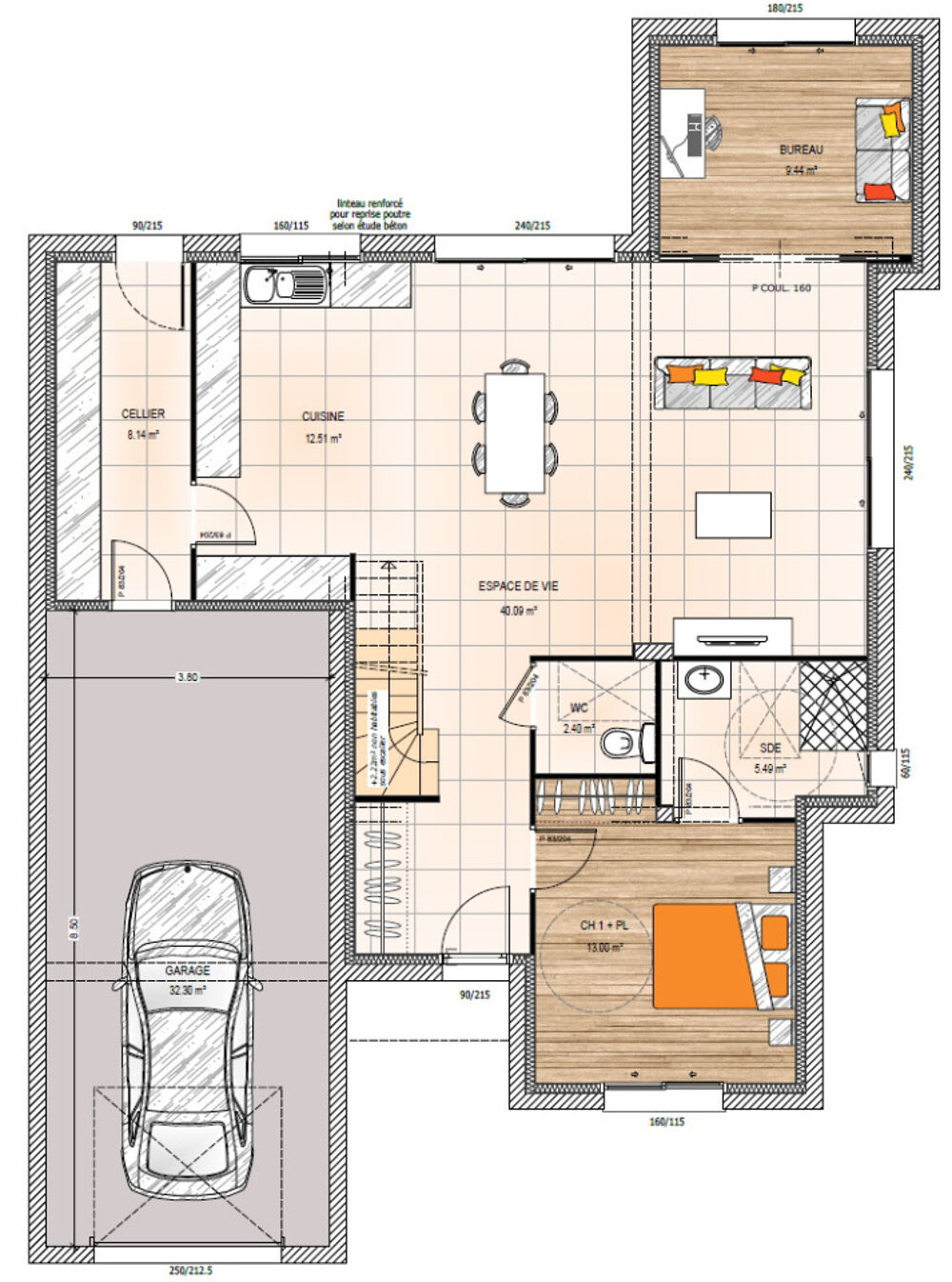 MAISON À CONSTRUIRE DE 134 M² PROCHE D'ANGERS F....