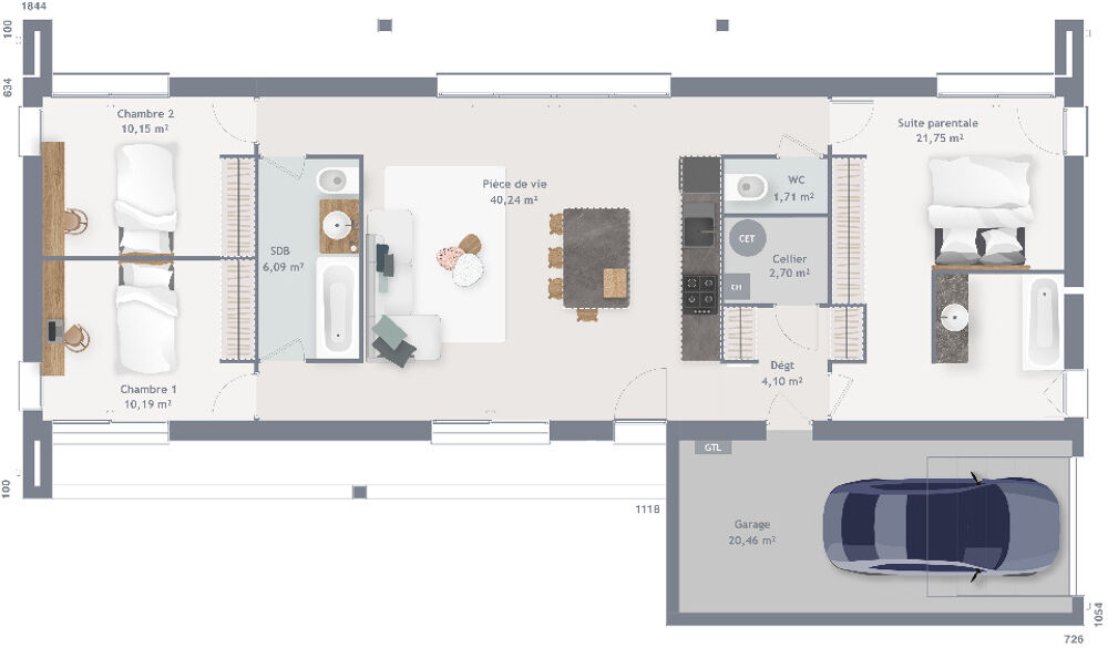 Bosc-Édeline : maison F6 (95 m²) en vente Proche de ....