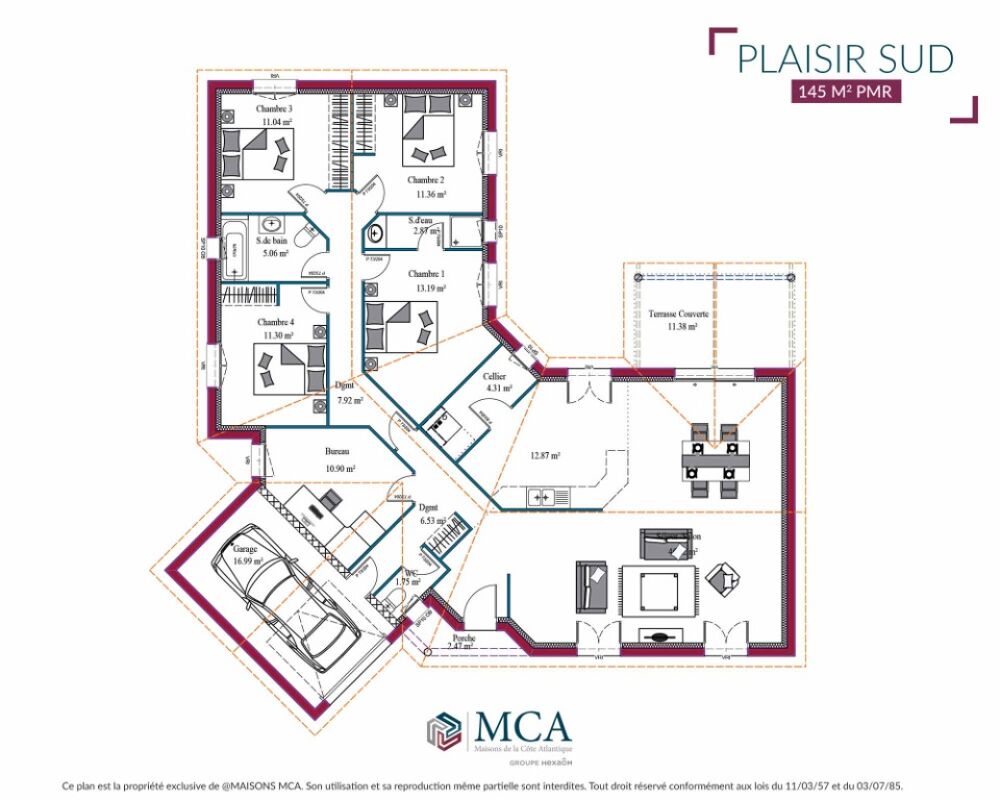 vente Maison - 7 pièce(s) - 146 m² Argagnon (64300)