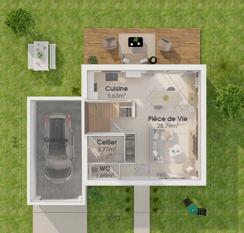 Projet TERRAIN + MAISON à JONQUIERES ST VINCENT - Ma....