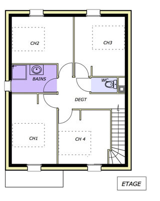  Maison � vendre 4 pi�ces 90 m�