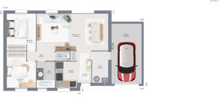  Maison 4 pièces 70 m² Pont-l'Évêque