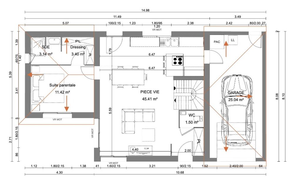 vente Maison - 5 pièce(s) - 108 m² Replonges (01750)