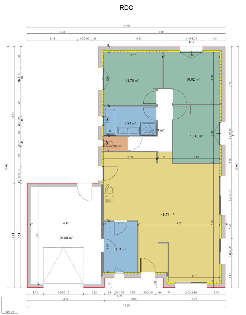 vente Maison - 4 pièce(s) - 95 m² Laigné-en-Belin (72220)