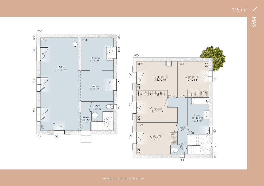 Maison de 5 pièces (76 m²) en vente au Puy-Sainte-Répara....