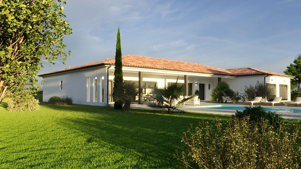 Découvrez cette élégante villa contemporaine de plain-pi....