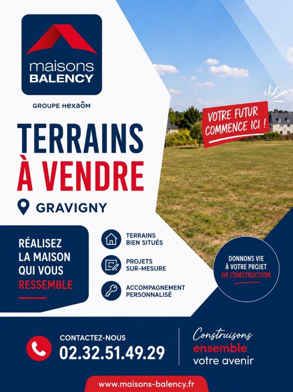 MAISON À CONSTRUIRE DE 6 PIÈCES D'UNE SURFACE DE 98 M² P....