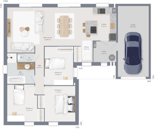  Maison 5 pi�ces 89 m� Noisy-le-grand