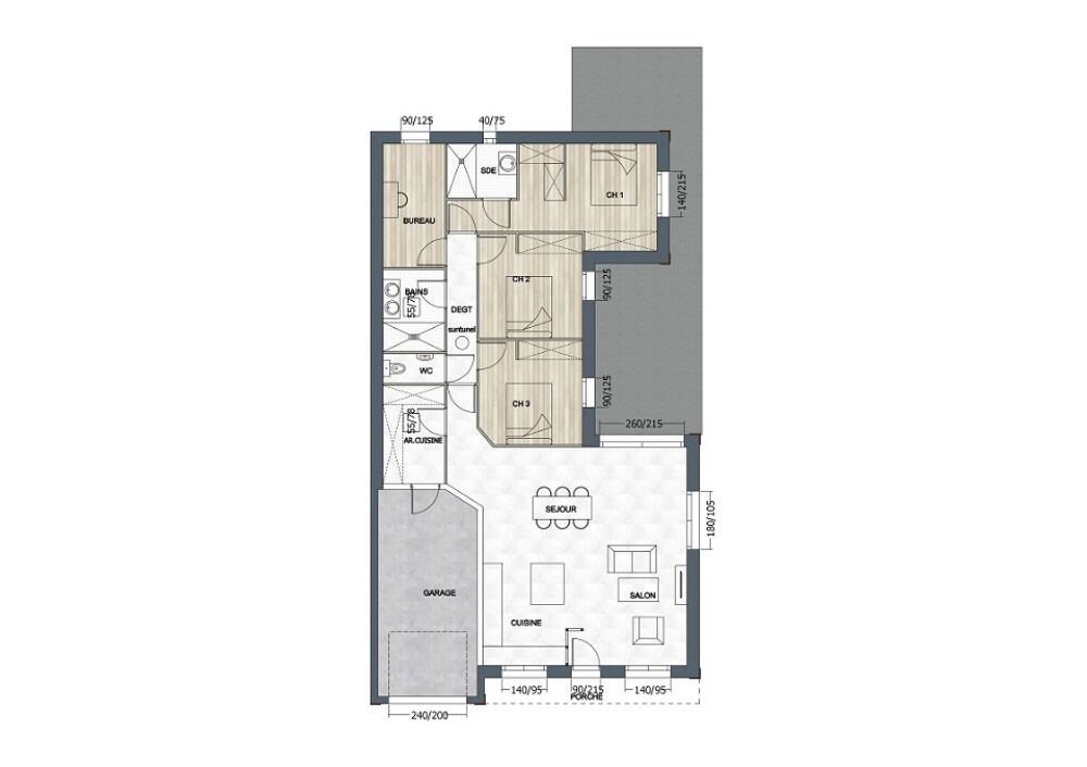 vente Maison - 4 pièce(s) - 90 m² L'Aiguillon-sur-Vie (85220)