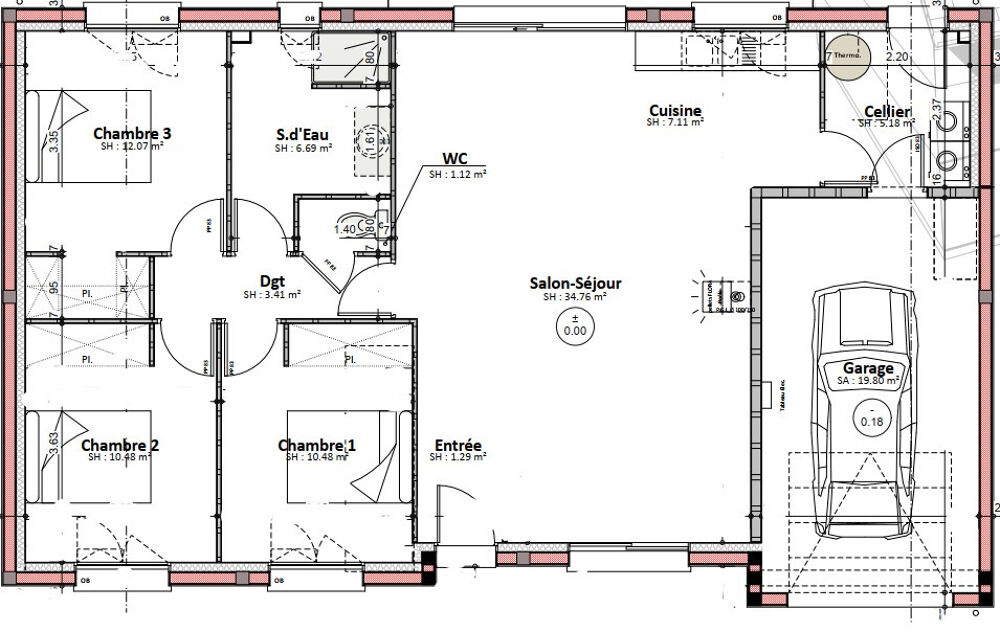MAISON À CONSTRUIRE DE 92 M² EN EMPLACEMENT PRIVILÉGIÉ À....