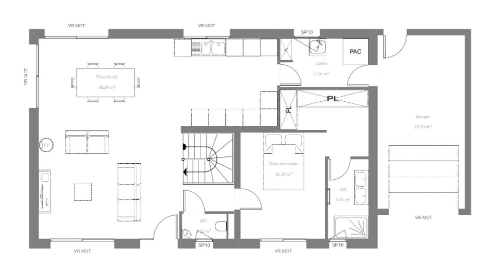 Projet de construction : maison F5 (120 m²) à Issoudun<B....