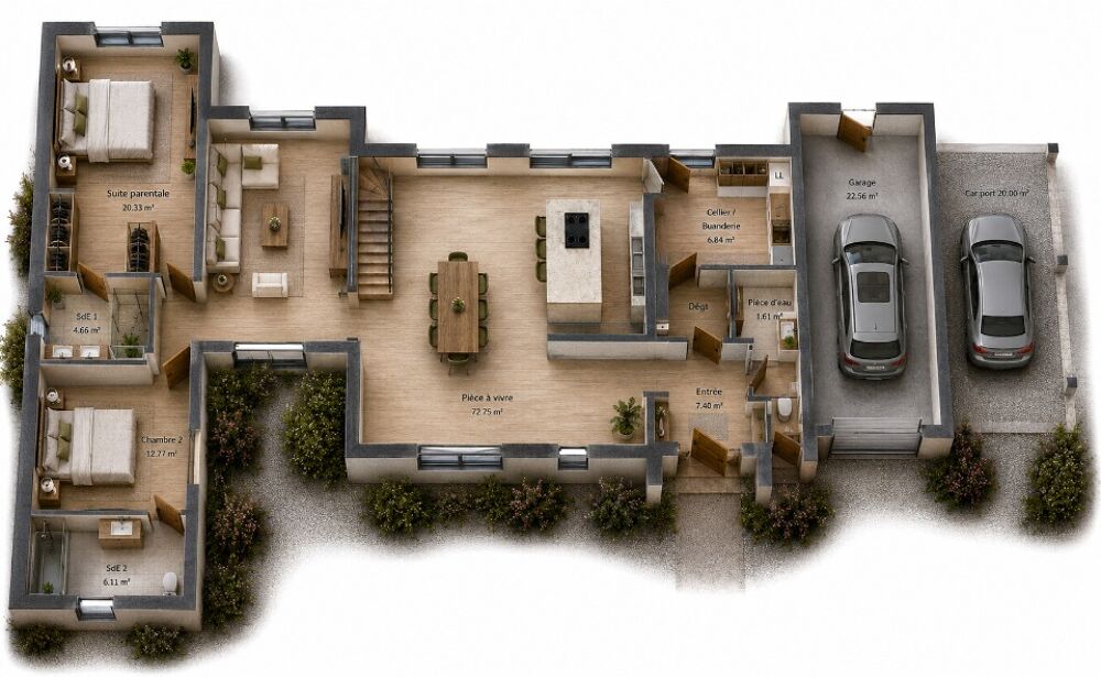 vente Maison - 7 pièce(s) - 180 m² Luynes (37230)