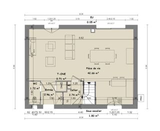  Maison � vendre 5 pi�ces 98 m�