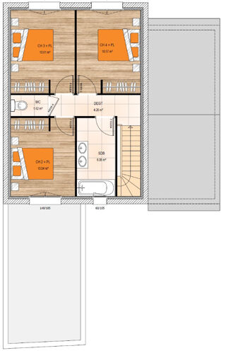  Maison 5 pi�ces 100 m� La membrolle-sur-longuen�e