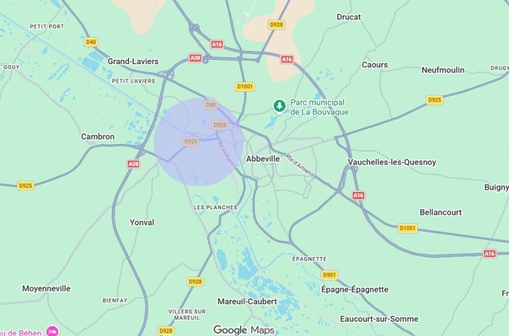 vente Terrain - 2192 m² Abbeville (80100)
