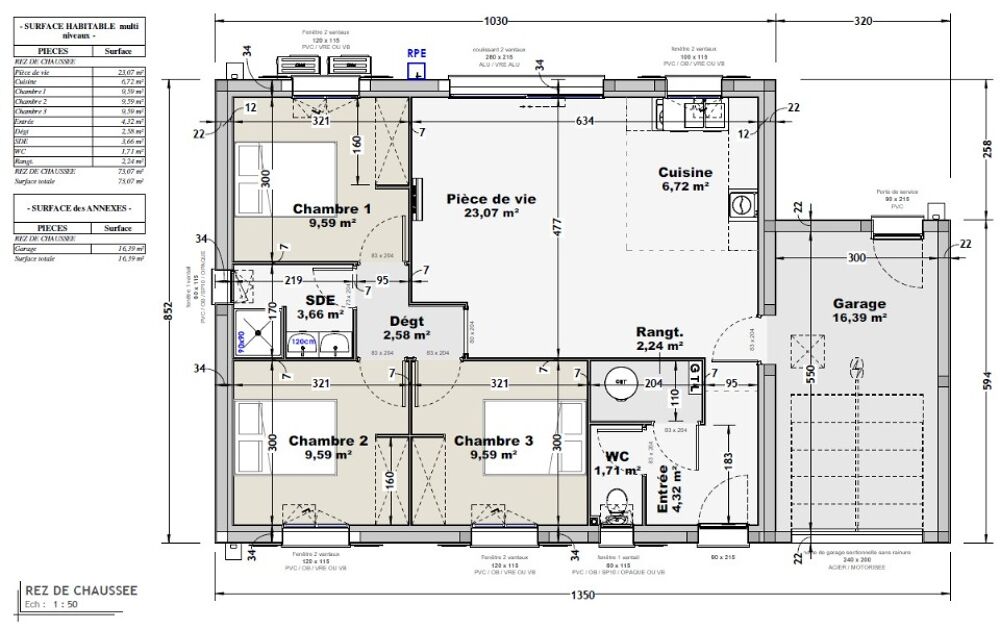 vente Maison - 3 pièce(s) - 70 m² Thénac (17460)