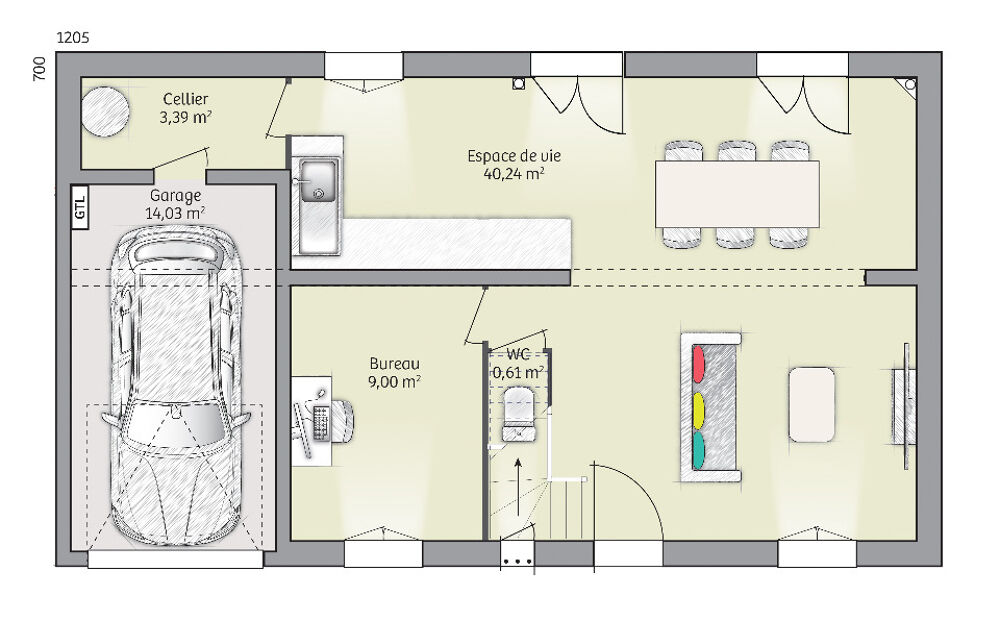 vente Maison - 5 pièce(s) - 90 m² Voisines (89260)