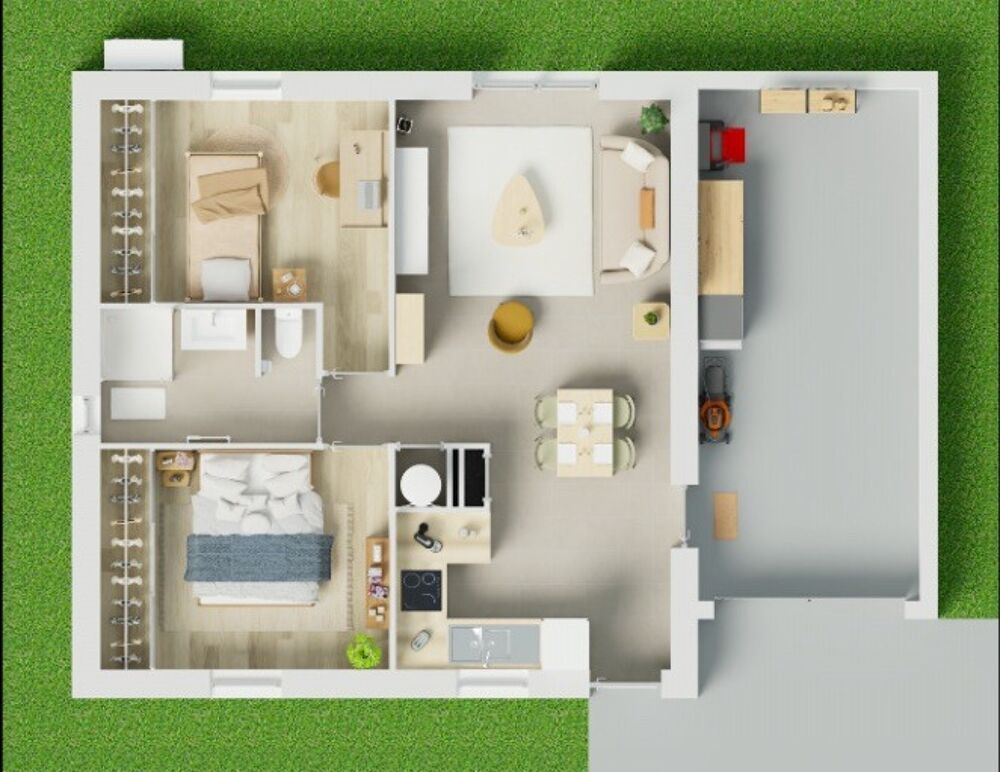 A construire : maison de 4 pièces (50 m²) à Menneval<BR/....