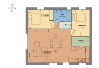  Maison 3 pi�ces 73 m� Marcilloles