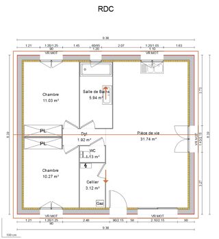  Maison  vendre 5 pices 65 m