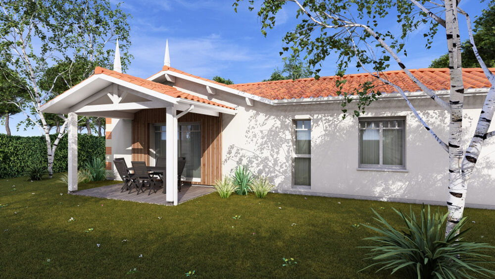 Maison neuve de plain-pied style Arcachonnaise + terrain....