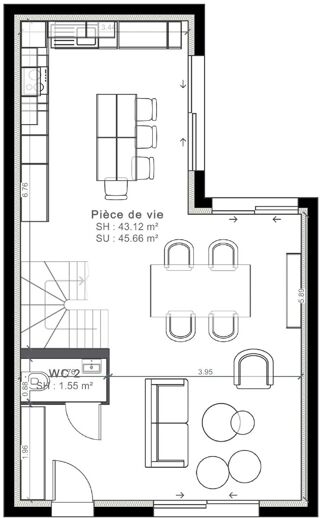  Maison à vendre 8 pièces 90 m²