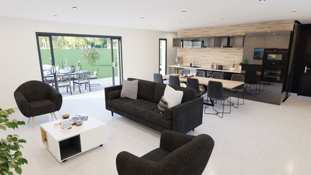 Une belle maison contemporaine avec des volumes simples ....