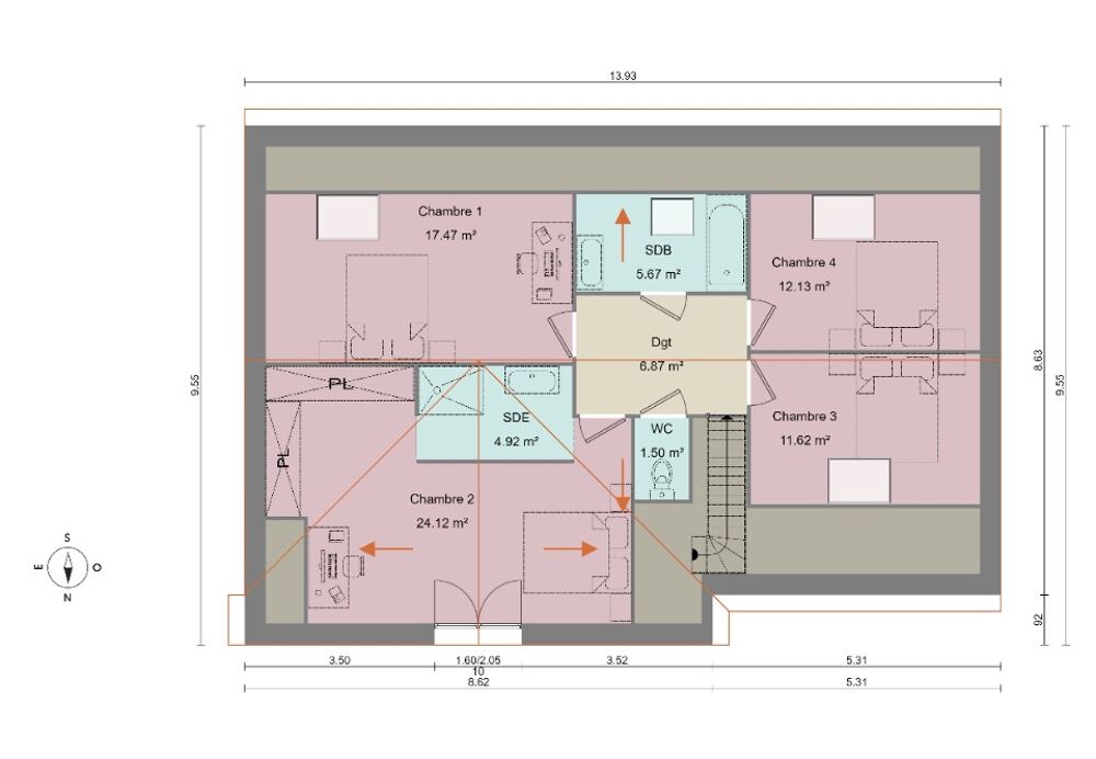 vente Maison - 6 pièce(s) - 145 m² Mametz (62120)