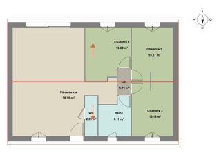  Maison 4 pi�ces 77 m� Cadenet