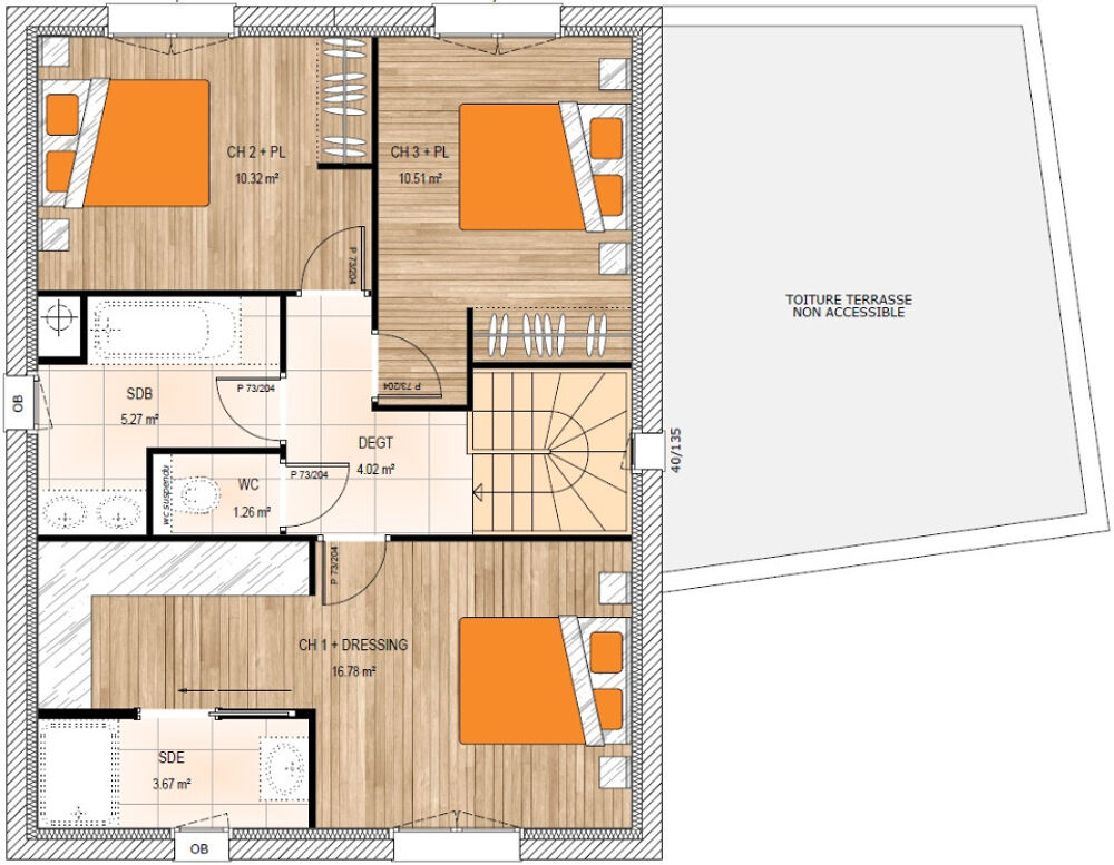 vente Maison - 6 pièce(s) - 108 m² La Ménitré (49250)