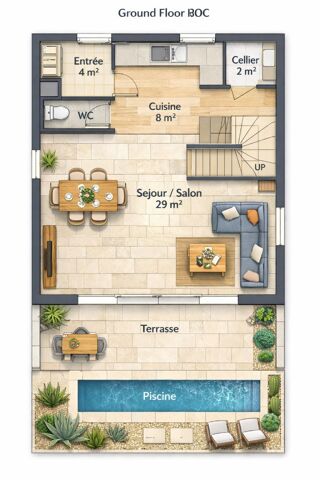  Maison � vendre 6 pi�ces 90 m�
