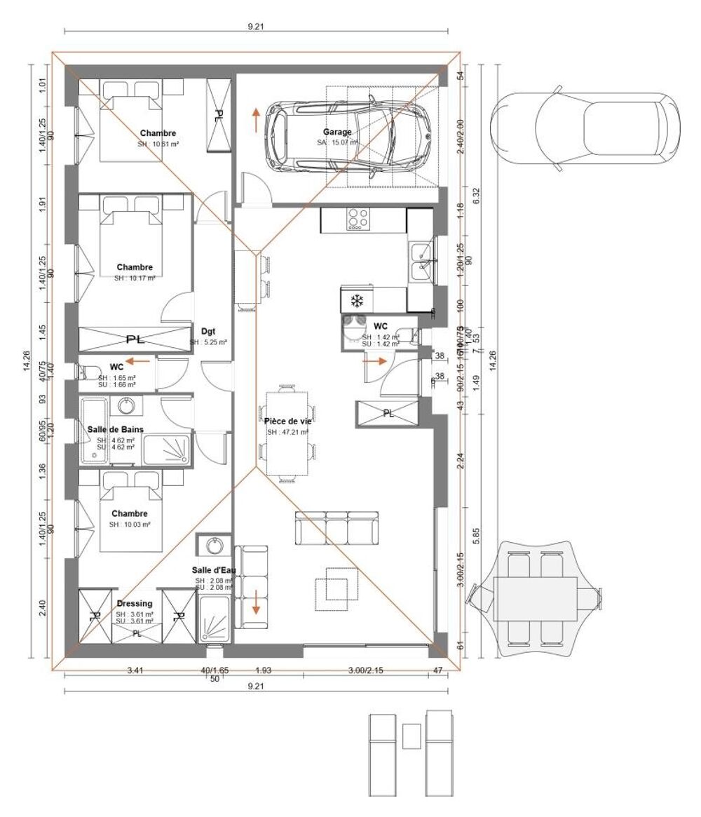 MAISON À CONSTRUIRE DE 100 M² À CÉPIE, PROCHE DE CARCASS....