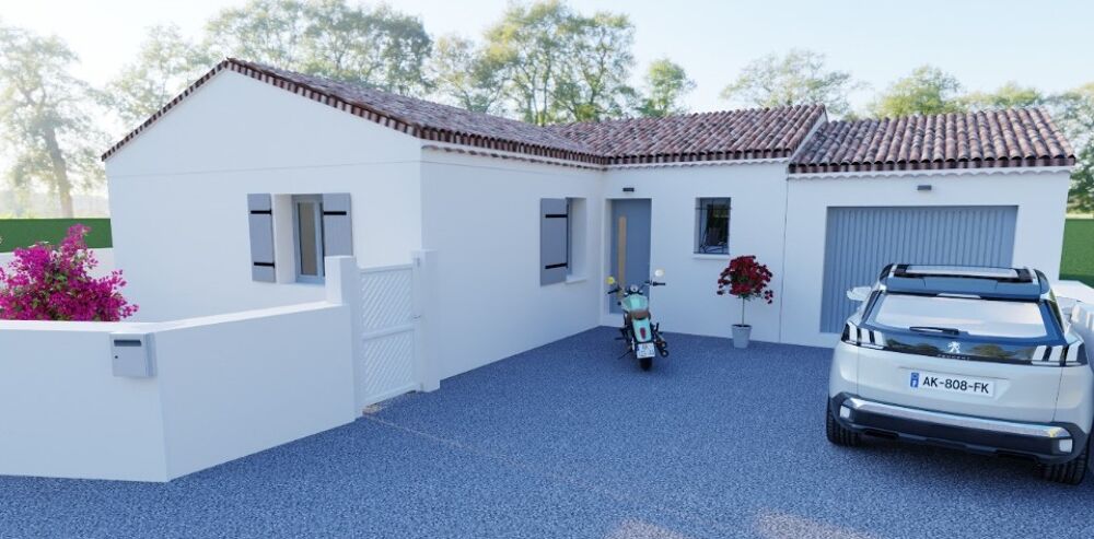 Villa de plain-pied en L - 90 m², lumineuse et fonctionn....