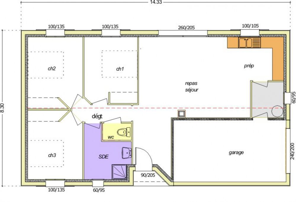 vente Maison - 3 pièce(s) - 75 m² Saint-Étienne-du-Bois (85670)